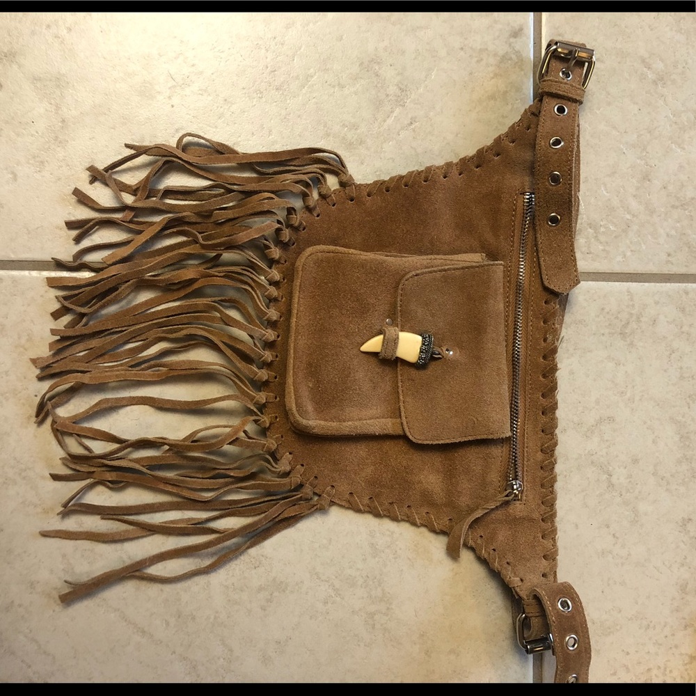 LF suede fanny pack